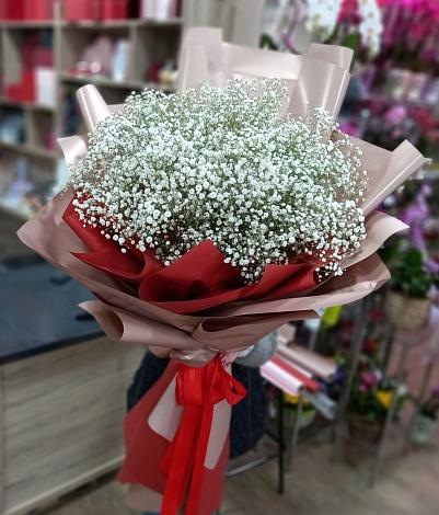 Букет цветов из: Гипсофила в Спас-Деменске