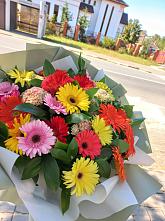 Букет цветов из:  Герберы #REPLACE_PRED# Спас-Деменске