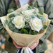 Букет Нежные грёзы в Спас-Деменске Букет цветов из: Розы в Спас-Деменске